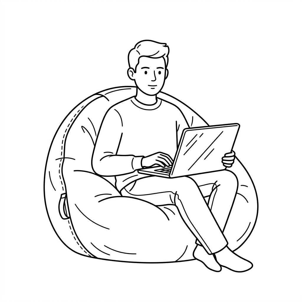 Person working